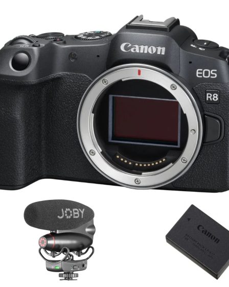 Canon EOS R8 Aparat Foto Mirrorless Full Frame + Acumulator de rezerva 16