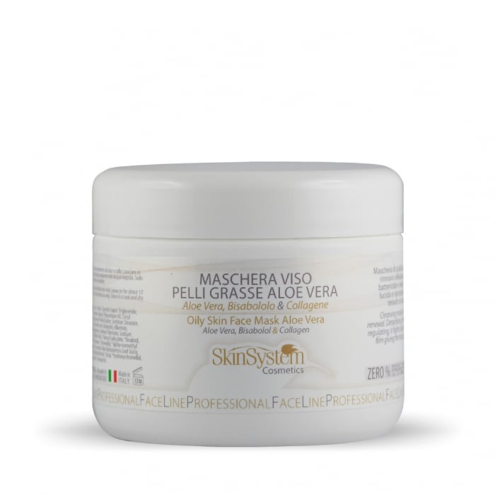 Masca faciala pentru ten gras cu Aloe Vera, Bisabolol, Colagen, Oxid de Zinc 250ml 1
