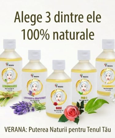 Pachet 3 uleiuri de masaj facial Verana 3