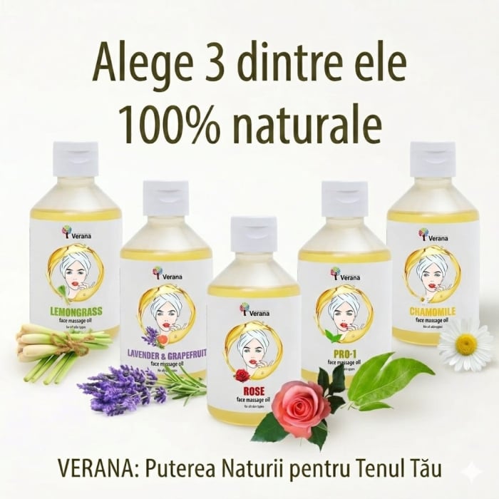 Pachet 3 uleiuri de masaj facial Verana 1