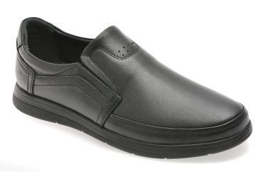 Pantofi BITE THE BULLET negri, BRL902, din piele naturala 3