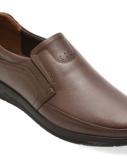 Pantofi BITE THE BULLET maro, BRL902, din piele naturala 13