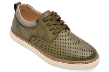 Pantofi BITE THE BULLET kaki, Q165, din piele naturala 4