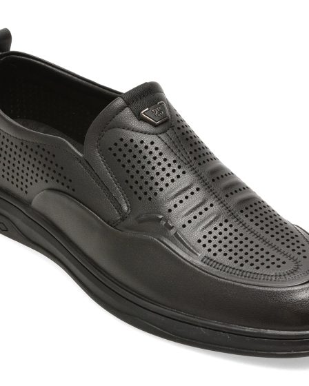 Pantofi BITE THE BULLET negri, 25L2103, din piele naturala 4