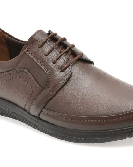 Pantofi BITE THE BULLET maro, BRL901, din piele naturala 14