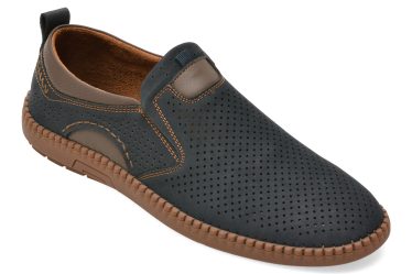 Pantofi BITE THE BULLET bleumarin, Q212, din piele naturala 4