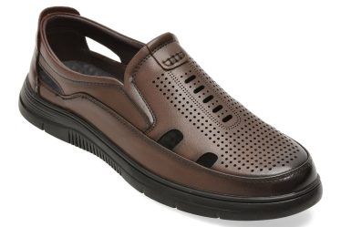 Pantofi BITE THE BULLET maro, 8501, din piele naturala 4