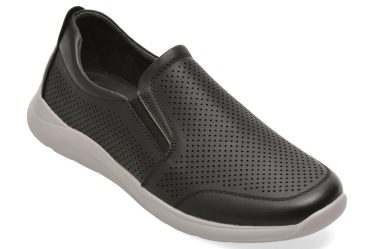 Pantofi BITE THE BULLET negri, H76, din piele naturala 3