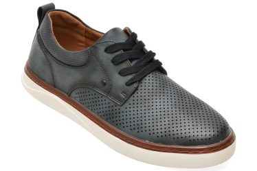 Pantofi BITE THE BULLET bleumarin, Q165, din piele naturala 2