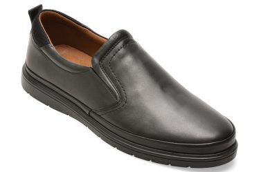 Pantofi BITE THE BULLET negri, RM112, din piele naturala 3