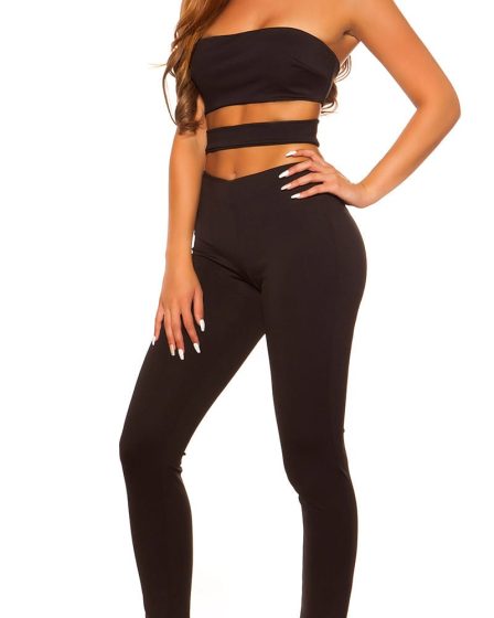 Salopeta neagra cu decupaje sexy Katiusa 3 Salopeta neagra cu decupaje sexy Katiusa 2