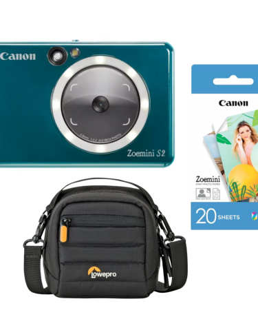 Canon camera foto instant Zoemini S2 Dark Teal cu husa si hartie 1