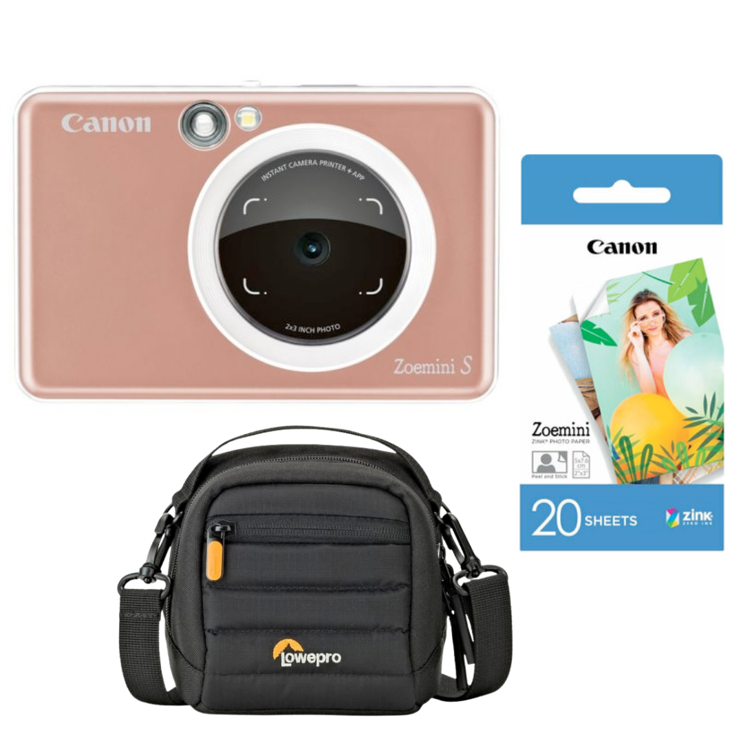 Canon camera foto instant Zoemini S2 Rose Gold cu hartie si geanta 8 Canon camera foto instant Zoemini S2 Rose Gold cu hartie si geanta 8