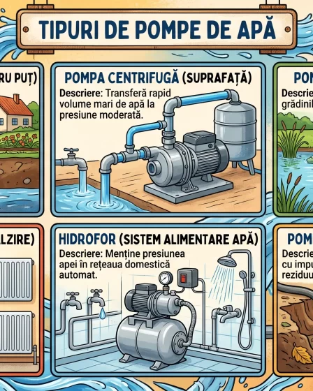 Descopera tipuri de pompe de apa la pret ieftin