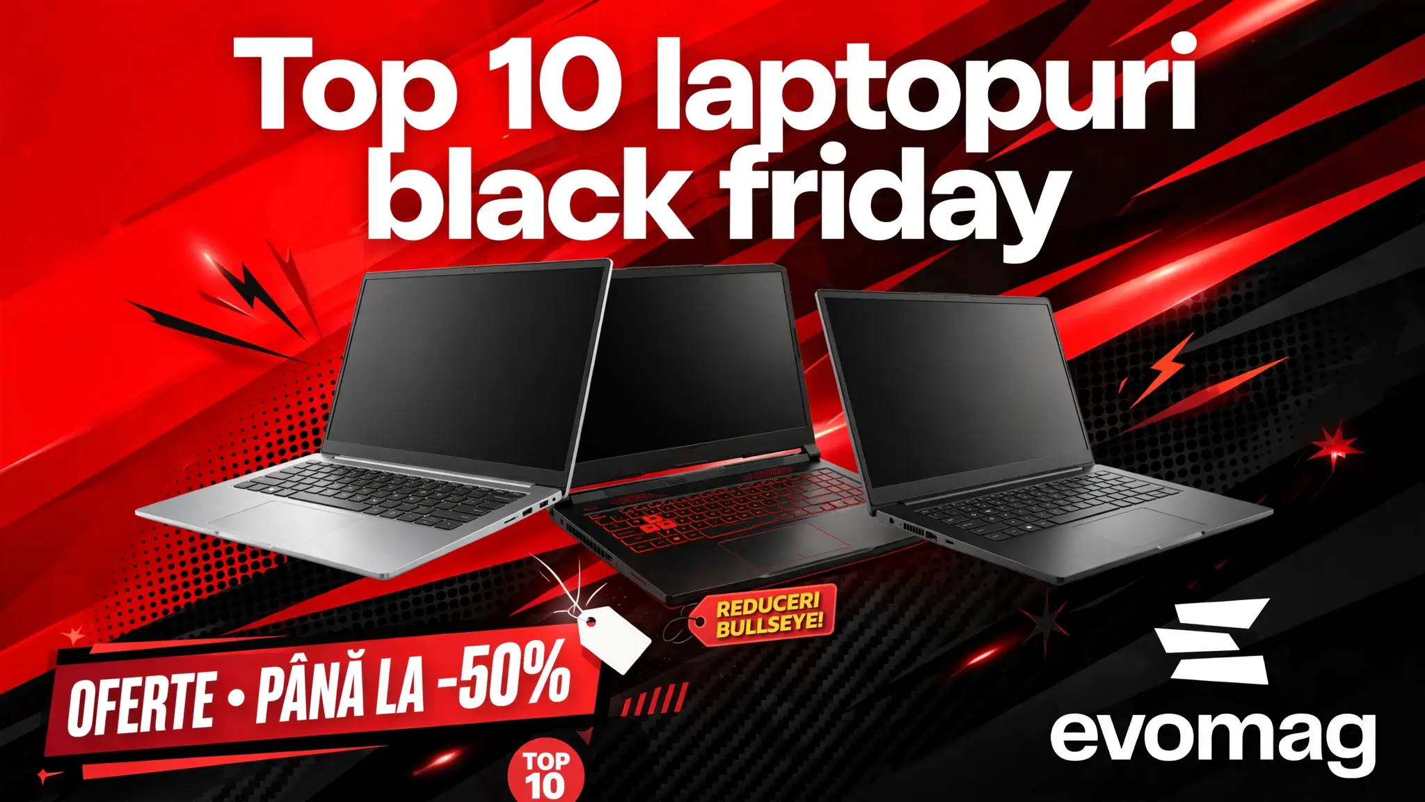 top 10 laptopuri black friday evomag